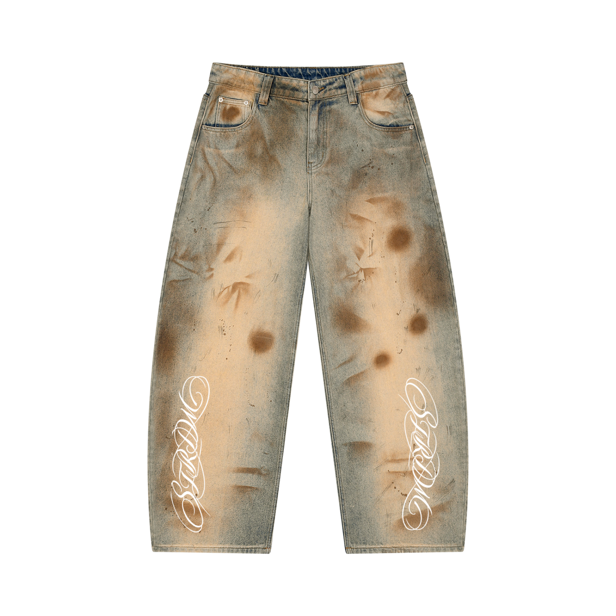 BURNOUT BARREL JEANS