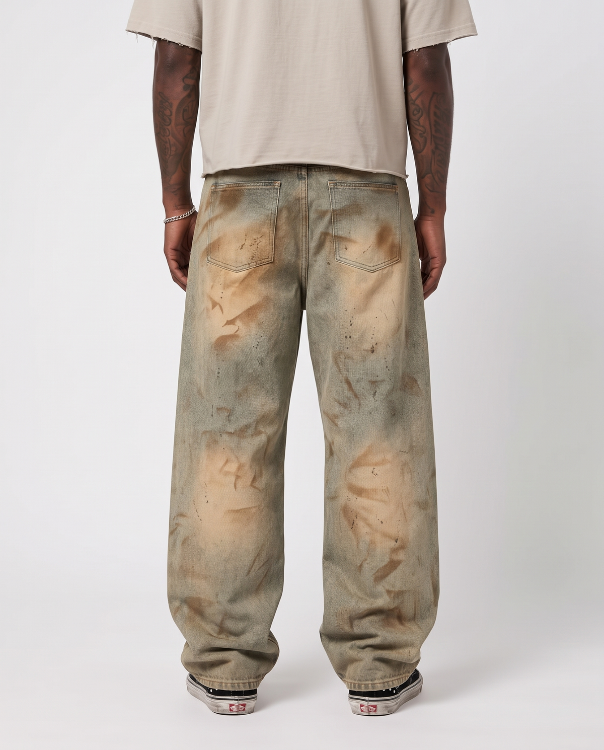 BURNOUT BARREL JEANS